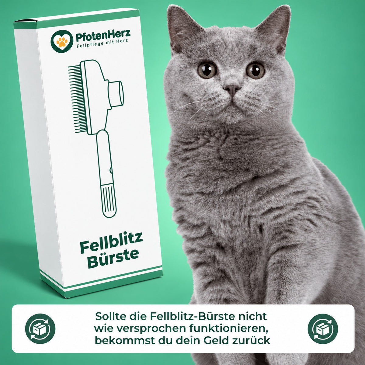 Fellblitz-Bürste – Geld-zurück-Garantie